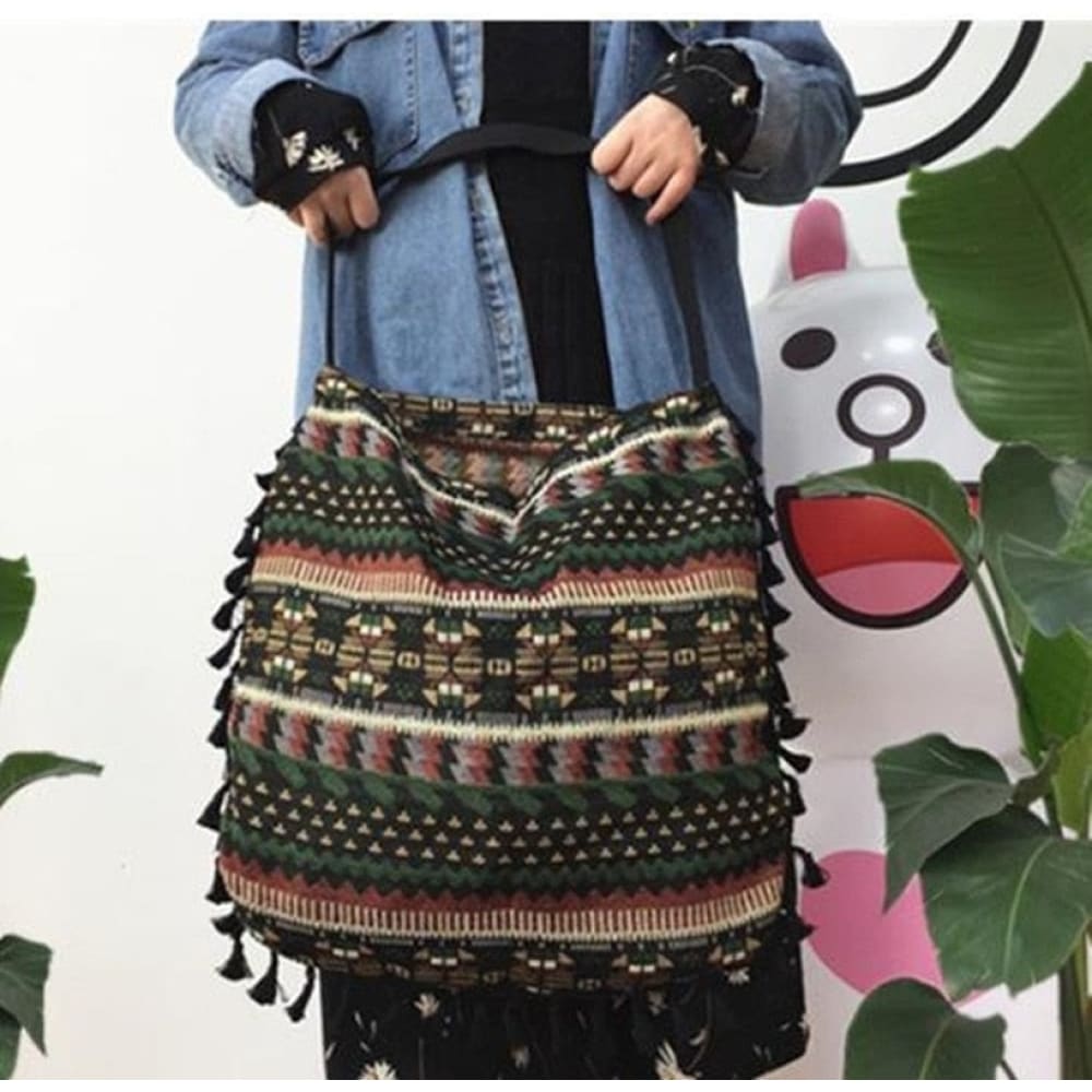 Vintage Crossbody Beach Bag