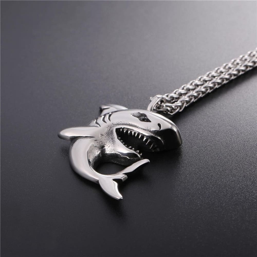 Vintage Shark Necklace