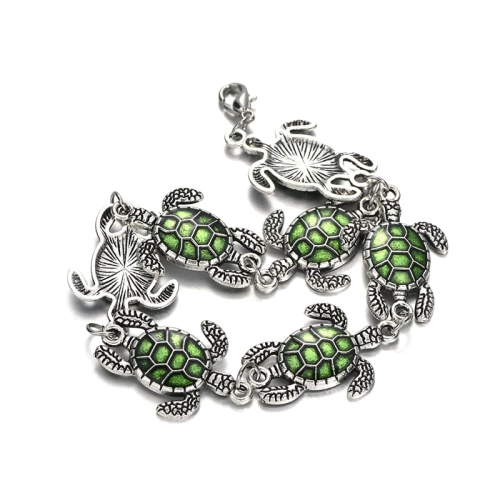 Vintage Silver Sea Turtle Bracelet