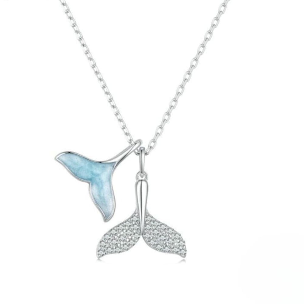 Whale Tail Silver Necklace