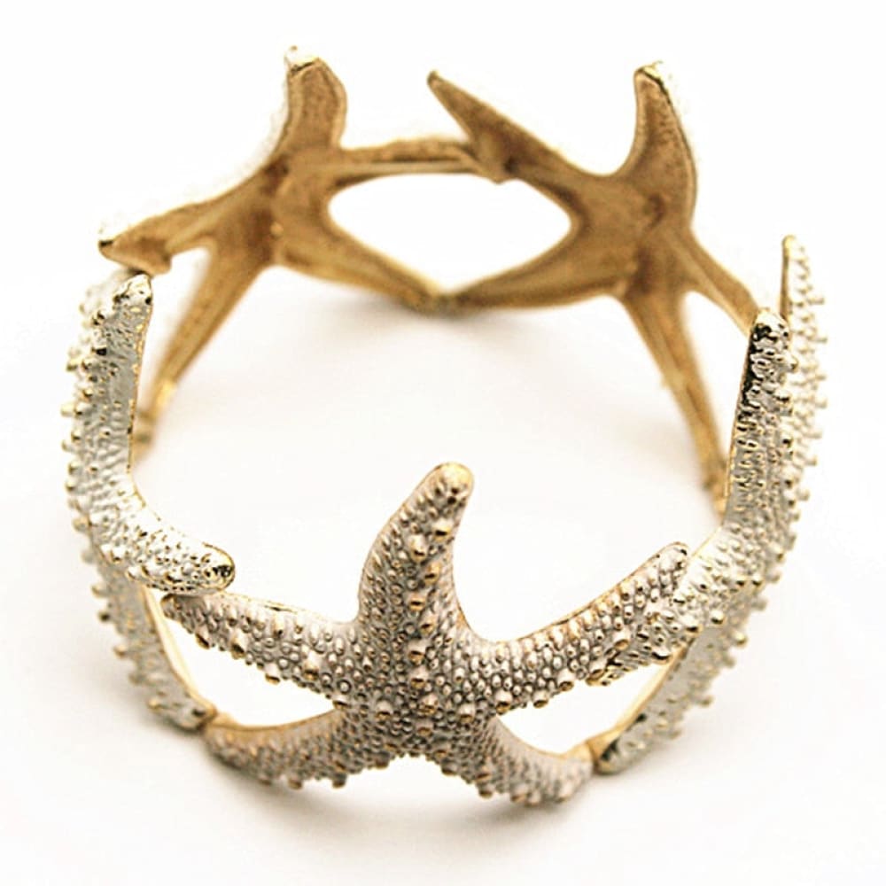 White Starfish ring