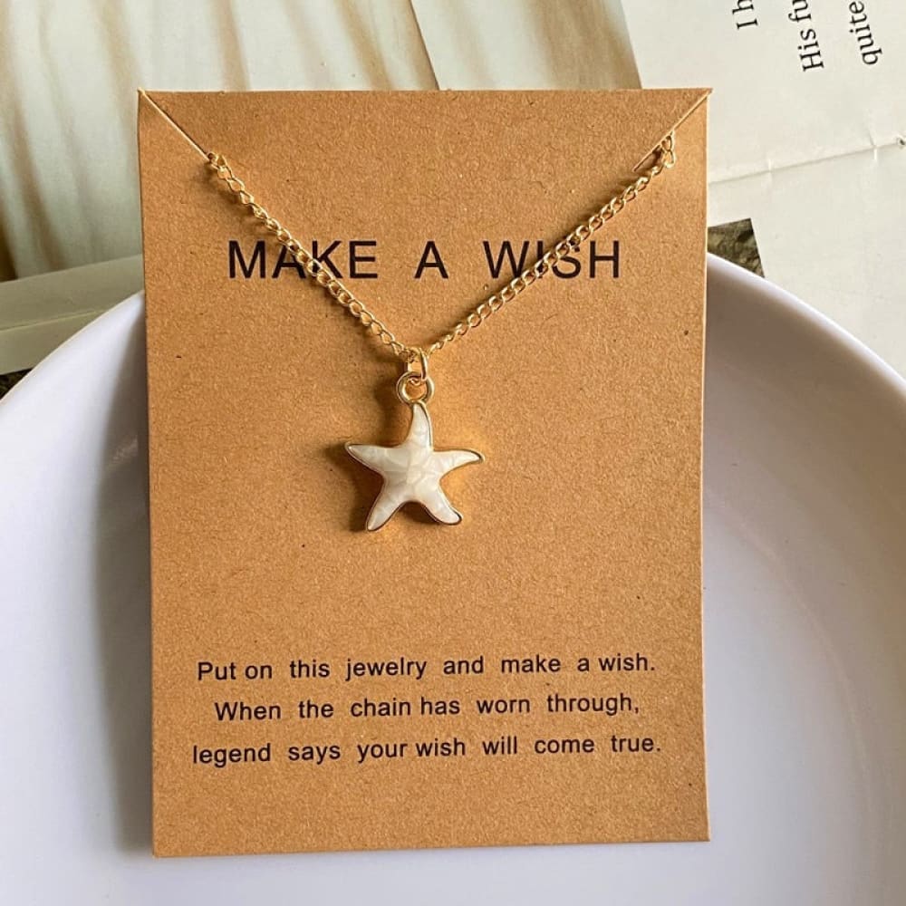 Wishing Starfish Necklace