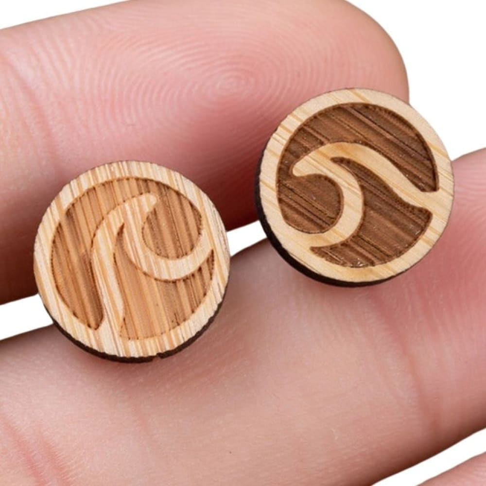 Wood Wave Earrings