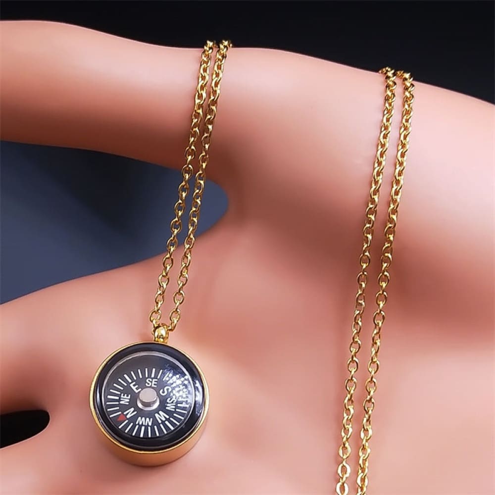 Working Compass Necklace