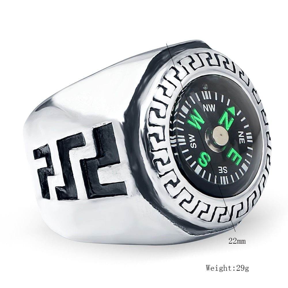 Working Compass Ring