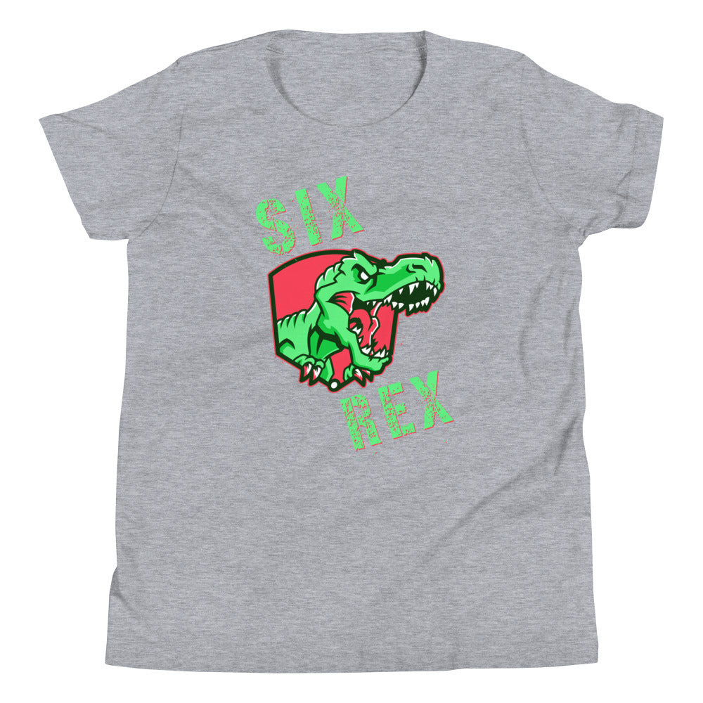 SIX Rex, 6th Birthday Boy, 6th Birthday Shirt Boy, Dinosaur Birthday Shirt, TRex Shirt, 6th dinosaur birthday, T-rex birthday party tee - Madeinsea©