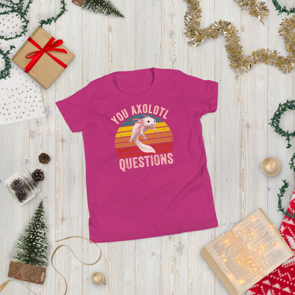 You axolotl questions kid shirt, Axolotl Fish Youth Shirt, Axolotl Lover Gift, Cute Axolotl Kid Shirt, Axolotl Kid Shirt, Axolotl questions - Madeinsea©