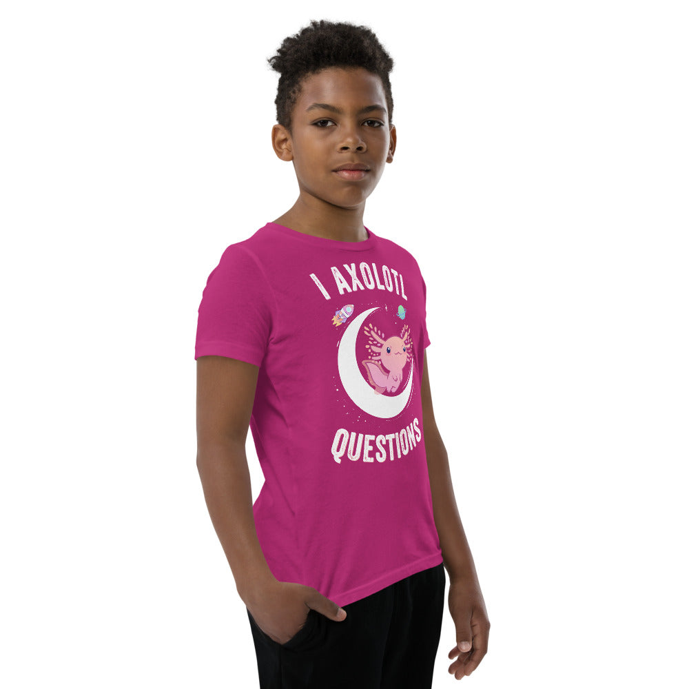 I axolotl questions, Axolotl Fish Kids Shirt, Axolotl Lover Gift, Cute Axolotl Shirt, Axolotl Kids Shirt, Animal Lover Shirt, Mexican fish - Madeinsea©