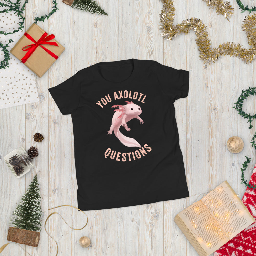 You axolotl questions kid shirt, Axolotl Fish Youth Shirt, Axolotl Lover Gift, Cute Axolotl Kid Shirt, Axolotl Kid Shirt, Axolotl questions