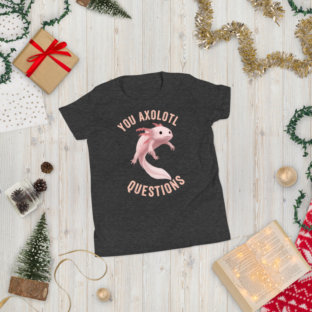 You axolotl questions kid shirt, Axolotl Fish Youth Shirt, Axolotl Lover Gift, Cute Axolotl Kid Shirt, Axolotl Kid Shirt, Axolotl questions