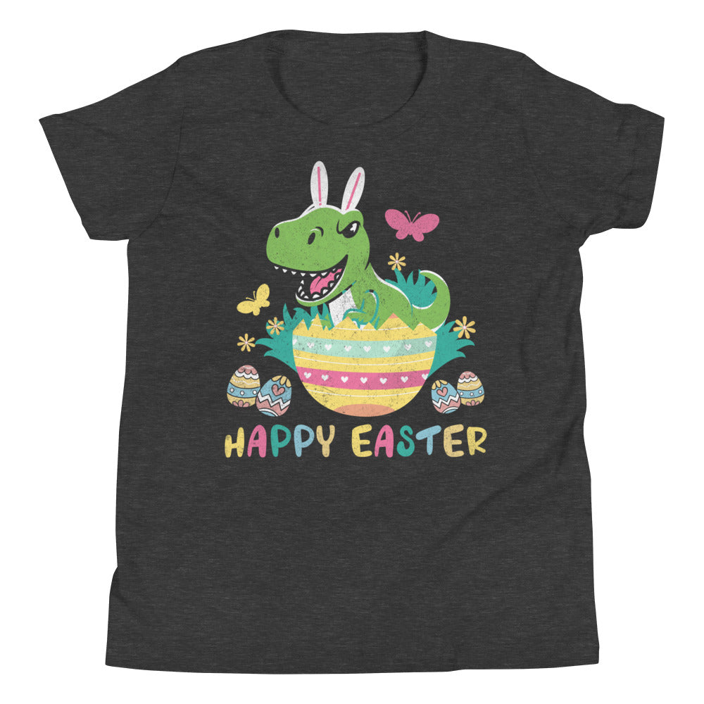 Jungs Ostern Dino Shirt, Happy Easter TRex Kinder Shirt, Ostern Dino Hase TShirt, Ostergeschenk für Jungs, Kinder Oster T-Shirt, Dino Ostergeschenke
