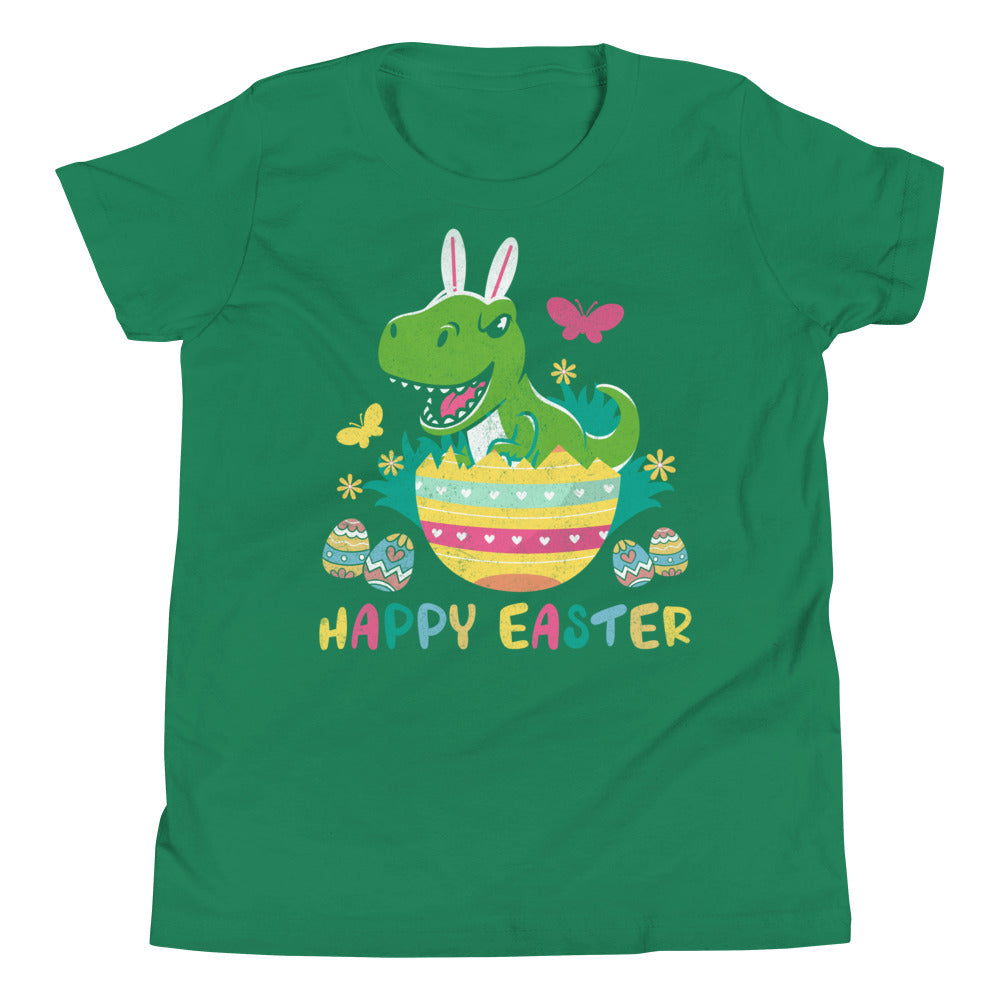 Jungs Ostern Dino Shirt, Happy Easter TRex Kinder Shirt, Ostern Dino Hase TShirt, Ostergeschenk für Jungs, Kinder Oster T-Shirt, Dino Ostergeschenke