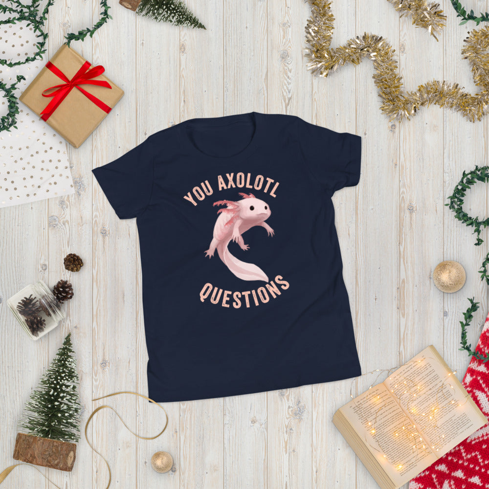 You axolotl questions kid shirt, Axolotl Fish Youth Shirt, Axolotl Lover Gift, Cute Axolotl Kid Shirt, Axolotl Kid Shirt, Axolotl questions