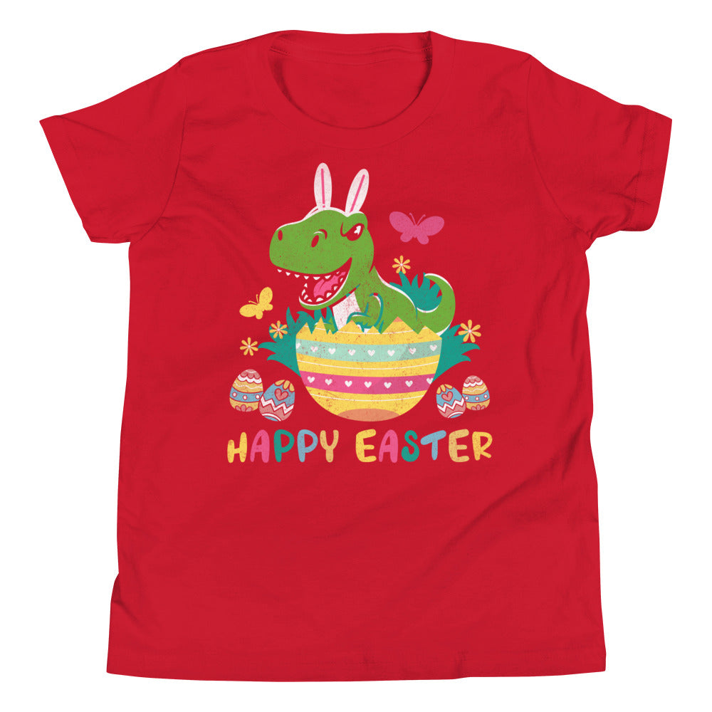 Jungs Ostern Dino Shirt, Happy Easter TRex Kinder Shirt, Ostern Dino Hase TShirt, Ostergeschenk für Jungs, Kinder Oster T-Shirt, Dino Ostergeschenke