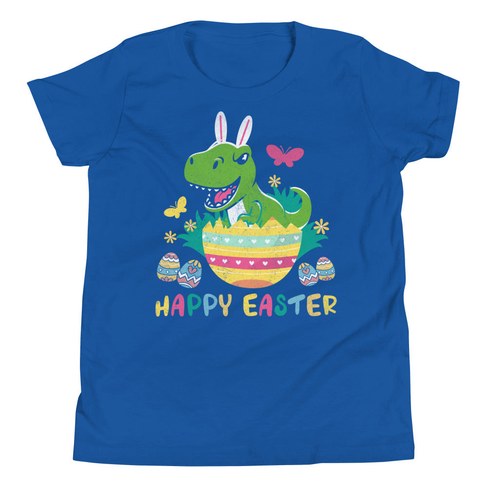 Jungs Ostern Dino Shirt, Happy Easter TRex Kinder Shirt, Ostern Dino Hase TShirt, Ostergeschenk für Jungs, Kinder Oster T-Shirt, Dino Ostergeschenke