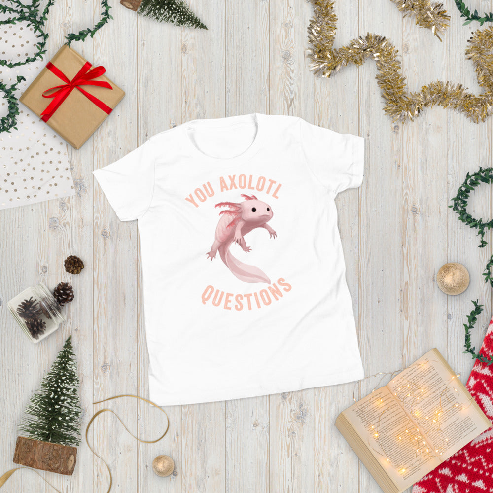You axolotl questions kid shirt, Axolotl Fish Youth Shirt, Axolotl Lover Gift, Cute Axolotl Kid Shirt, Axolotl Kid Shirt, Axolotl questions