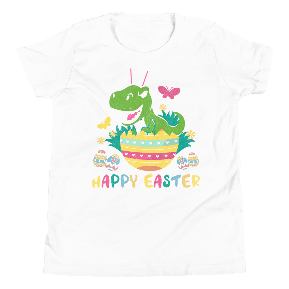 Jungs Ostern Dino Shirt, Happy Easter TRex Kinder Shirt, Ostern Dino Hase TShirt, Ostergeschenk für Jungs, Kinder Oster T-Shirt, Dino Ostergeschenke