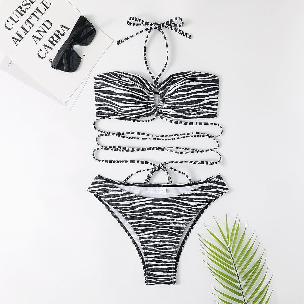 Zebra Nautical Swimwear