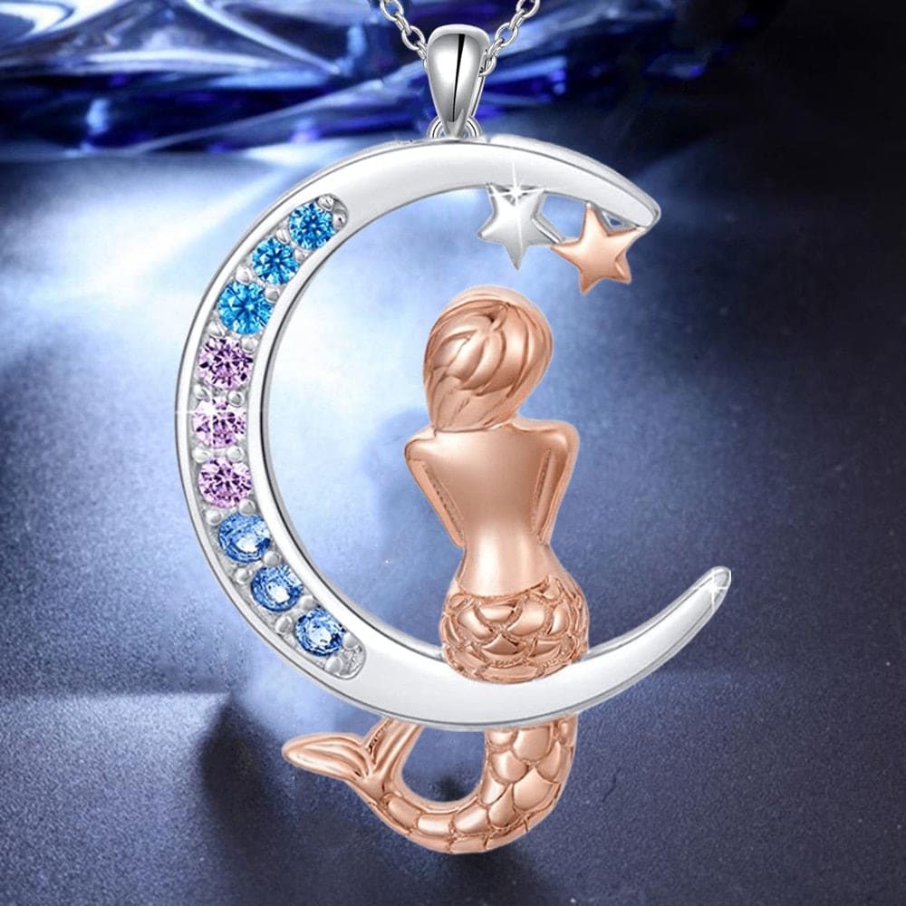 Zircon Mermaid Necklace