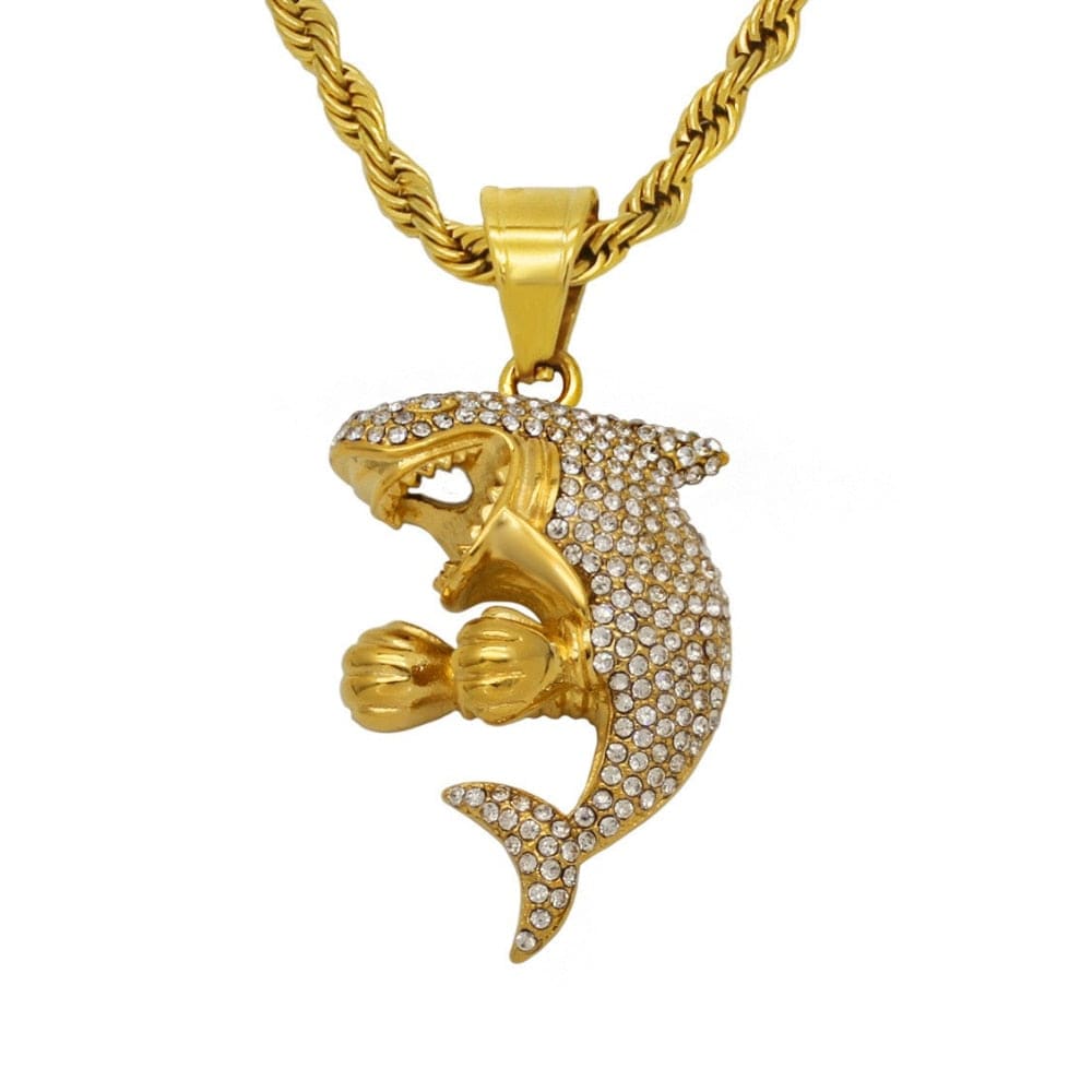 Zircon Shark Necklace