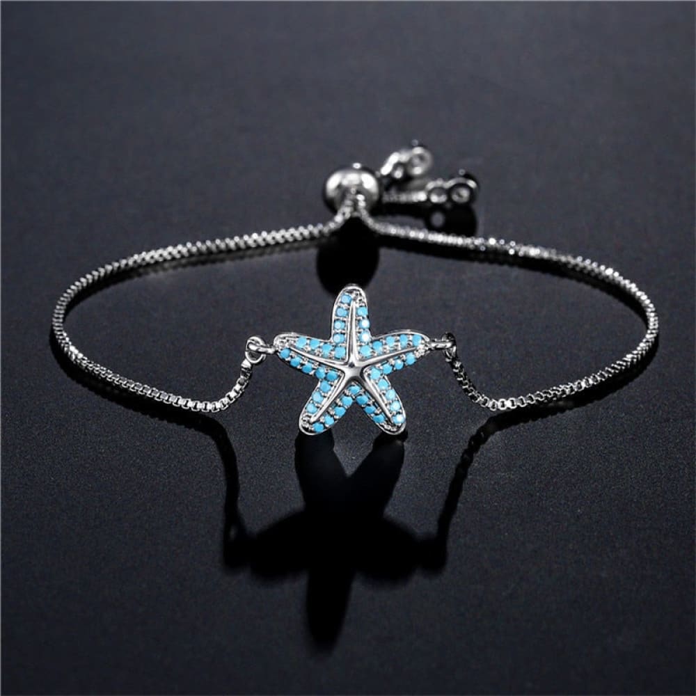 Zirconia Starfish Bracelet