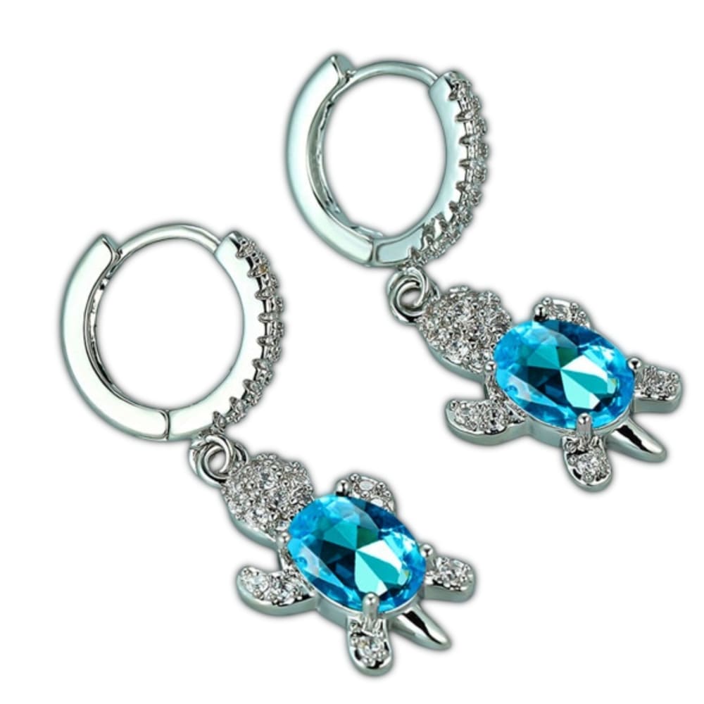 Diamond Sea Turtle Earrings